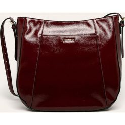Twinset - Torebka. Czarne torby damskie na zakupy Twinset, w paski, z poliesteru, na ramię, duże, bez dodatków. W wyprzedaży za 569,90 zł.