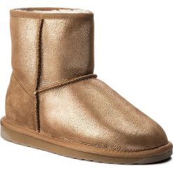 Buty EMU AUSTRALIA - Stinger Metallic Mini W11378 Rose Gold. Żółte kozaki damskie EMU Australia, ze skóry, klasyczne, na niskim obcasie, bez zapięcia. W wyprzedaży za 359,00 zł.