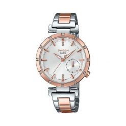 Zegarek Sheen Damski SHE-4051SPG-7AUER Swarovski Data srebrny. Szare zegarki damskie Sheen, srebrne. Za 594,99 zł.