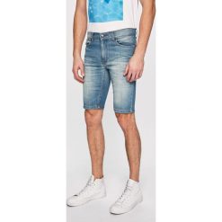Dickies - Szorty jeansowe. Niebieskie spodenki i szorty męskie Dickies, bez wzorów, z elastanu, casualowe. W wyprzedaży za 129,90 zł.