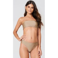 Stroje dwuczęściowe damskie: FAYT Dół od bikini Elijah – Brown,Beige