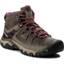 Trekkingi KEEN - Targhee III Mid Wp 1018178 Weiss/Boysenberry. Pomarańczowe trapery damskie Keen, ze skóry ekologicznej, bez obcasa, bez zapięcia. W wyprzedaży za 419,00 zł.