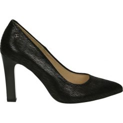 Czółenka - 3900-4941 N25. Czarne buty ślubne damskie Venezia, ze skóry. Za 319,00 zł.