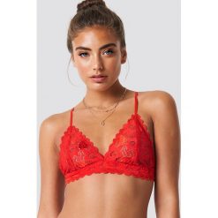 Samsoe & Samsoe Biustonosz Marilyn 6356 - Red. Czerwone biustonosze koronkowe Samsøe & Samsøe, z haftami. Za 141,95 zł.