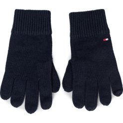 Rękawiczki Męskie TOMMY HILFIGER - Pima Cotton Gloves AM0AM05179 CJM. Niebieskie rękawiczki męskie TOMMY HILFIGER, bez wzorów, z bawełny. W wyprzedaży za 109,00 zł.