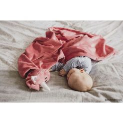 Kocyk z przytulanką - Jednorożec HAPPY. Szare przytulanki i maskotki Pakamera, z tkaniny. Za 190,00 zł.