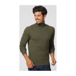 William de Faye męski sweter WFM12_1 M khaki. Brązowe swetry męskie William de Faye, m, bez wzorów, z kaszmiru, z golfem, bez kaptura. Za 249,00 zł.