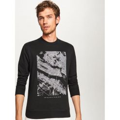 Bluza z nadrukiem - Czarny. Czarne bejsbolówki męskie Reserved, l, z nadrukiem. Za 79,99 zł.