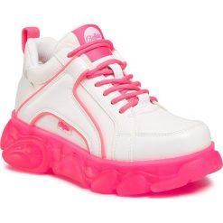 Sneakersy BUFFALO - Cld Corin BN16302371 White/Neon Pink. Białe półbuty damskie Buffalo, ze skóry. Za 429,00 zł.