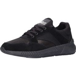 Sneakersy w kolorze czarnym. Czarne sneakersy męskie Stylowe obuwie, na sznurówki. W wyprzedaży za 300,95 zł.