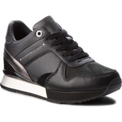 Sneakersy TOMMY HILFIGER - Sneaker Wedge FW0FW02977 Black 990. Czarne sneakersy damskie TOMMY HILFIGER, z materiału. Za 449,00 zł.