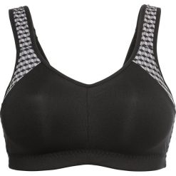 Biustonosz sportowy Level 2 bonprix czarny z nadrukiem. Czarne biustonosze sportowe damskie bonprix, z nadrukiem. Za 49,99 zł.