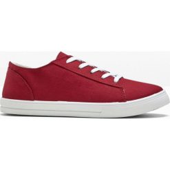 Sneakersy ekologiczne bonprix pomarańczowo-czerwony. Czerwone sneakersy damskie bonprix. Za 74,99 zł.