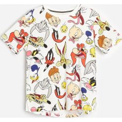 T-shirt Looney Tunes -. T-shirty męskie Reserved, bez wzorów, bez kołnierzyka. Za 39,99 zł.
