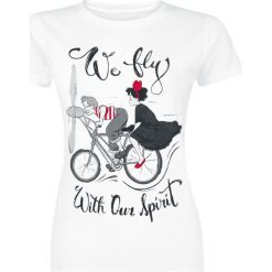 Kiki's Delivery Service We Can Fly Koszulka damska biały. Białe t-shirty damskie marki Kiki's Delivery Service, s, z nadrukiem, z okrągłym kołnierzem. Za 54,90 zł.