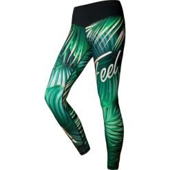 Legginsy TROPICANA. Żółte legginsy damskie FJ!, m, bez wzorów, z elastanu, wakacyjne. Za 189,00 zł.