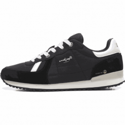 Pepe Jeans tenisówki męskie Tinker Jogger PMS30614 46 Czarny. Czarne trampki męskie Pepe Jeans, bez wzorów, z jeansu, bez zapięcia. Za 369,00 zł.