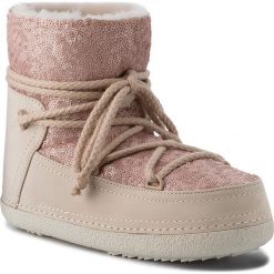 Buty INUIKII - Boot 70101-9 Sequin Powder. Różowe kozaki damskie Inuikii, na zimę, ze skóry, bez obcasa, bez zapięcia. W wyprzedaży za 989,00 zł.