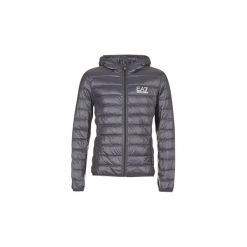 Kurtki pikowane Emporio Armani EA7 TRAIN CORE ID DOWN LIGHT HD. Szare kurtki męskie marki Emporio Armani EA7, s, bez wzorów, bez kaptura. Za 599,20 zł.