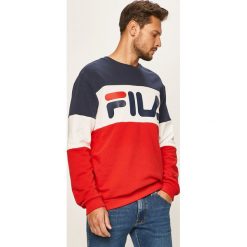 Fila - Bluza. Zielone bluzy męskie Fila, s, z nadrukiem, z bawełny, z okrągłym kołnierzem, bez rękawów, bez kaptura. W wyprzedaży za 159,90 zł.