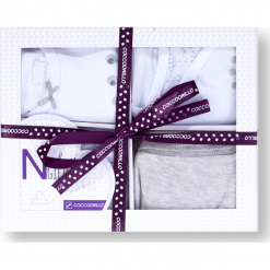 Komplet. Szare bielizna dziewczęca GIFT SET, z bawełny. Za 109,90 zł.