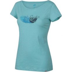 Hannah Damska koszulka trykotowa Saldiva Aqua Splash (rozmiar 36). Bluzki sportowe damskie Hannah, bez wzorów, z bawełny, bez kołnierzyka, bez rękawów, bez kaptura. W wyprzedaży za 66,00 zł.