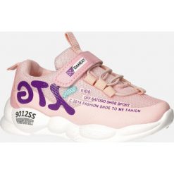 Różowe buty sportowe na rzep casu 204/8m. Różowe buty dziewczęce sportowe Casu, bez wzorów, bez zapięcia. Za 39,99 zł.