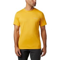 Koszulka T-shirt Columbia Zero Rules 1533313790. Żółte koszulki męskie Columbia, xxl, bez wzorów, bez kołnierzyka, bez rękawów. Za 146,99 zł.