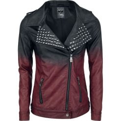 Kurtki damskie: Black Premium by EMP Dip Dye PU-Jacket Kurtka damska bordowy/czarny