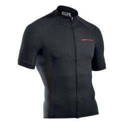 Northwave Koszulka Rowerowa Męska Force Jersey Short Sleeves L Black. Czarne koszulki męskie Northwave, m, bez wzorów, z jersey, z klasycznym kołnierzykiem, bez rękawów. Za 199,00 zł.