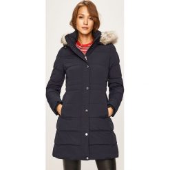Tommy Hilfiger - Kurtka. Niebieskie kurtki damskie TOMMY HILFIGER, s, bez wzorów, z elastanu, długie. Za 1599,00 zł.
