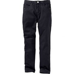 Spodnie chłopięce: Spodnie twillowe Slim Fit bonprix czarny