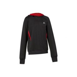 Bluza z kapturem Gym Energy. Czarne bluzy chłopięce marki DOMYOS, z kapturem. Za 49,99 zł.