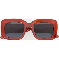 Okulary przeciwsłoneczne - Brązowy. Brązowe okulary przeciwsłoneczne damskie aviatory Reserved. Za 39,99 zł.