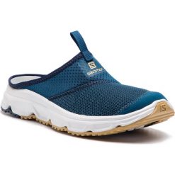 Klapki SALOMON - Rx Slide 4.0 406731 27 M0 Poseidon/Navy Blazer/Taos Taupe. Niebieskie klapki męskie Salomon, z tworzywa sztucznego, bez zapięcia. Za 279,00 zł.