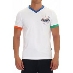 T-shirt w kolorze białym. Białe t-shirty męskie GALVANNI, xl, bez wzorów, bez kołnierzyka. W wyprzedaży za 69,95 zł.