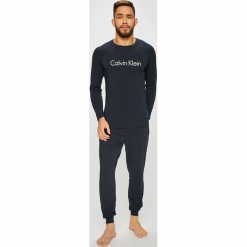 Calvin Klein Underwear - Piżama. Czarne piżamy męskie marki Calvin Klein Underwear, l, z nadrukiem, z bawełny. Za 329,90 zł.