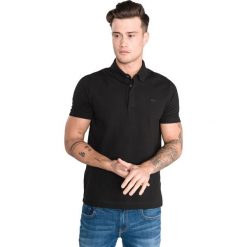 Lacoste Polo Koszulka Czarny. Czarne podkoszulki męskie Lacoste, s, bez wzorów, z elastanu, polo, bez rękawów. Za 447,95 zł.