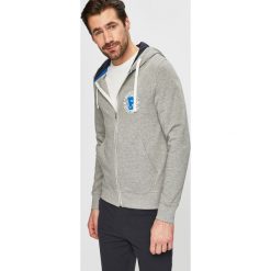 Produkt by Jack & Jones - Bluza. Niebieskie bluzy męskie PRODUKT by Jack & Jones, s, z nadrukiem, z bawełny, z kapturem, bez rękawów, z kapturem. W wyprzedaży za 99,90 zł.