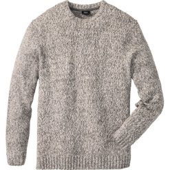 Swetry klasyczne męskie: Sweter z okrągłym dekoltem Regular Fit bonprix szary melanż