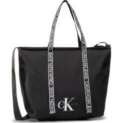 Torebka CALVIN KLEIN JEANS - Shopper 29 K60K607095 BDS. Czarne torby damskie na zakupy Calvin Klein Jeans, bez wzorów, z jeansu, klasyczne, bez dodatków. Za 269,00 zł.