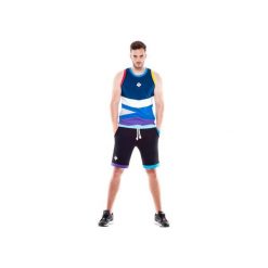 Perseus Tank Top (Blue). Niebieskie t-shirty męskie OKUAKU, xxl, z aplikacjami, z bawełny, bez kołnierzyka. Za 129,00 zł.