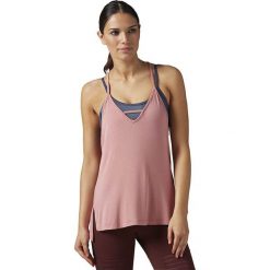 Topy sportowe damskie: Reebok Koszulka damska Favorite Strappy TA Sanros różowa r. M (BR0415)