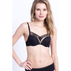 Marlies Dekkers - Biustonosz Dame de Paris Black and Gold. Czarne biustonosze Marlies Dekkers, z haftami, z elastanu. W wyprzedaży za 239,90 zł.