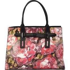 Torebki klasyczne damskie: Skórzana torebka w kolorze czerwonym – 30 x 22 x 13 cm