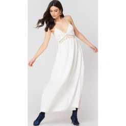 Sukienki: Moon River Sukienka maxi z koronką – White