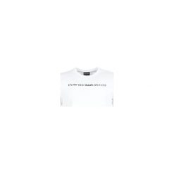 T-shirty z krótkim rękawem Emporio Armani DJANWA. Białe t-shirty męskie Emporio Armani, xxl, bez wzorów, bez kołnierzyka, krótkie. Za 319,20 zł.