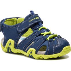 Sandały GEOX - B Sand.Kraze A B9224A 01550 C0749 S Navy/Lime. Niebieskie sandały chłopięce Geox, z materiału. W wyprzedaży za 139,00 zł.