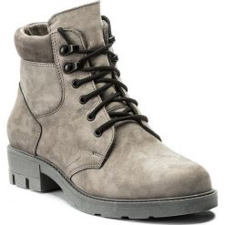 Buty zimowe damskie: Trapery WASAK – 0479 Szary Nubuk