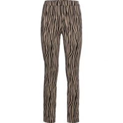Spodnie w animalistyczny deseń bonprix khaki - czarny w paski zebry. Pomarańczowe spodnie damskie bonprix. Za 54,99 zł.